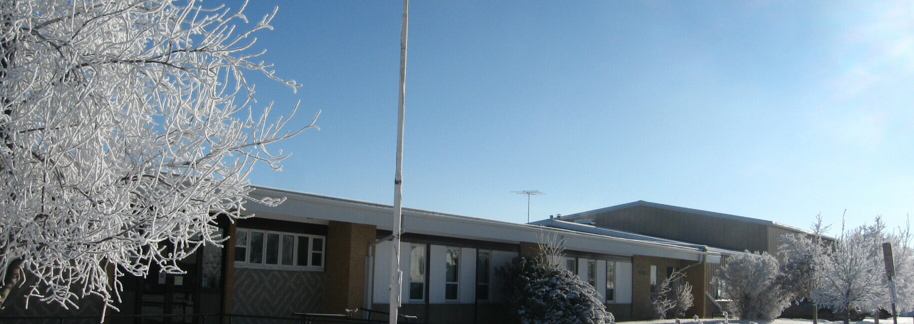 Front of Burstall School